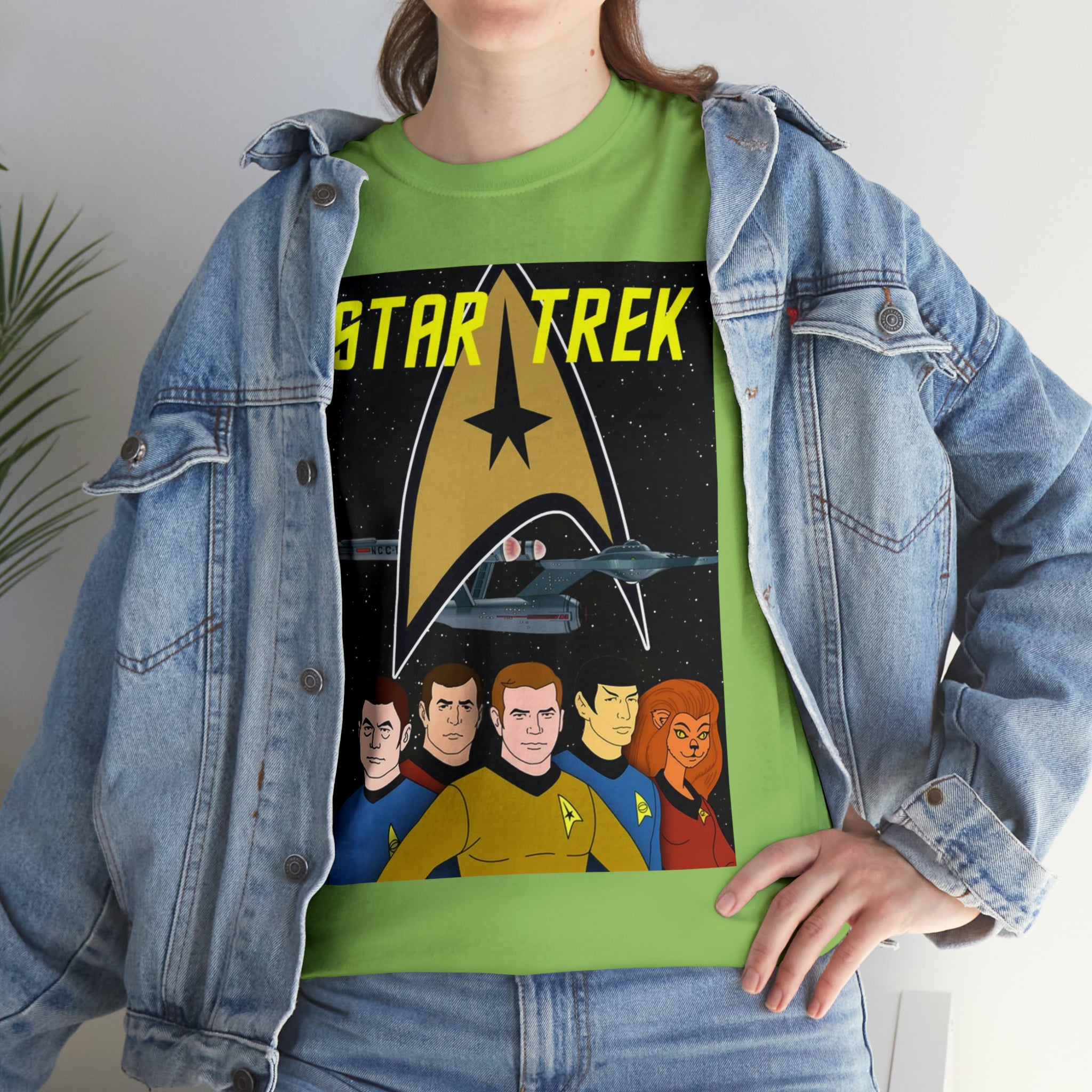 Star Trek Cartoon- Unisex Heavy Cotton T-Shirt - Creations by Chris and Carlos